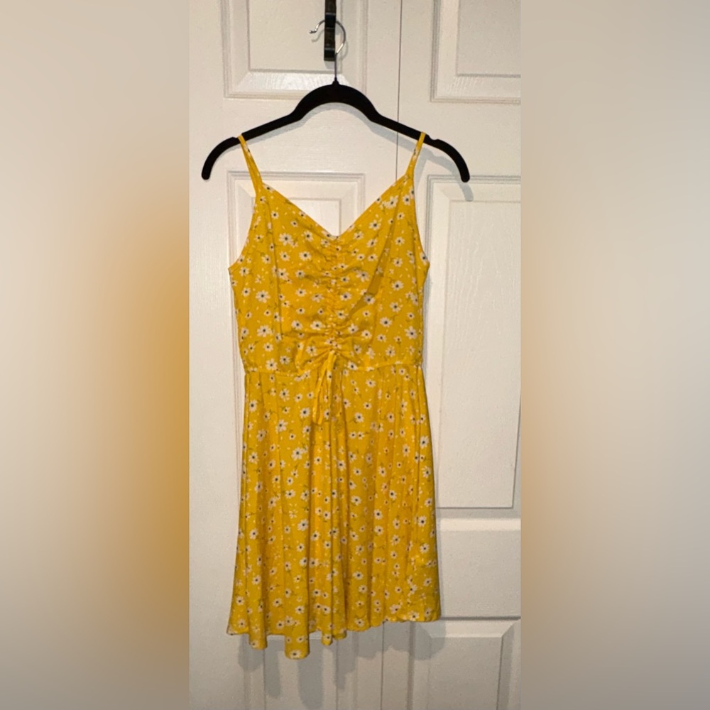NWOT SHEIN Yellow Floral Mini Dress